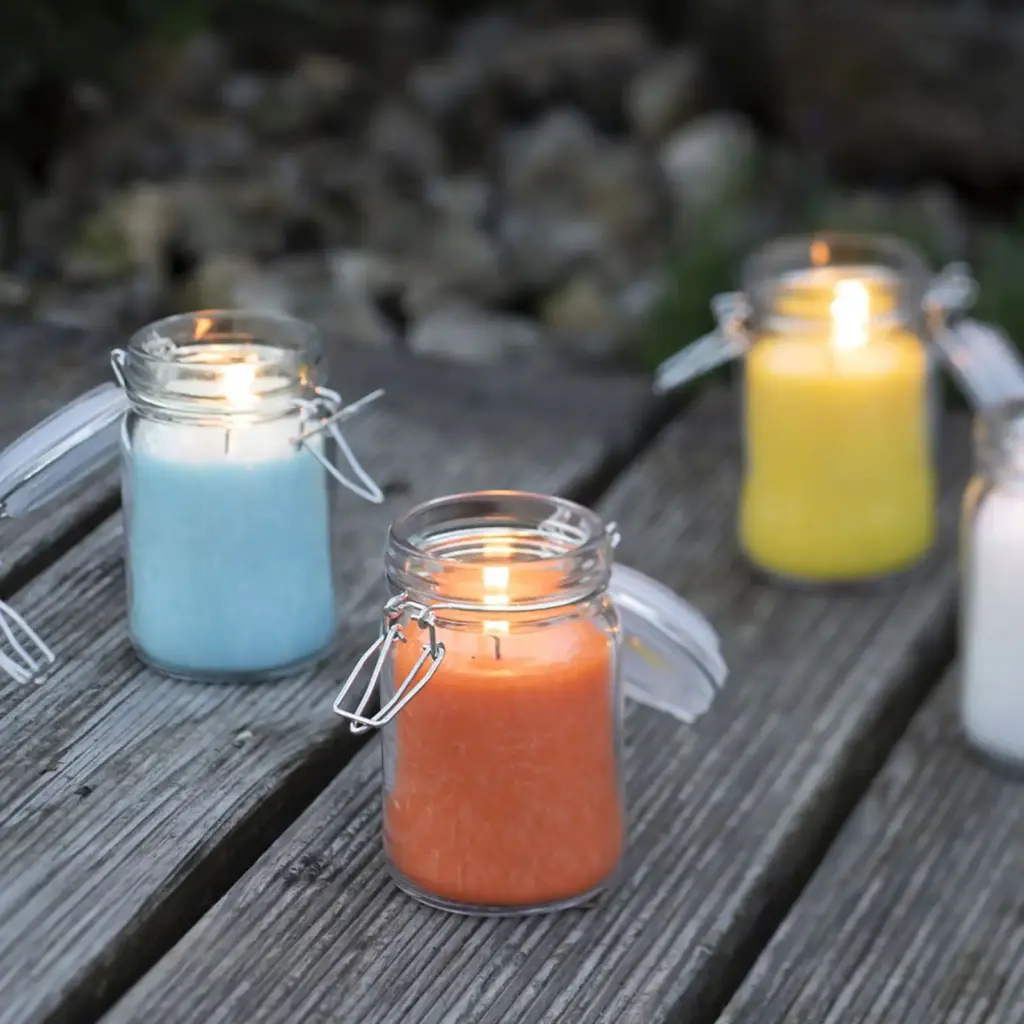 Pure Olive Wax Jar Candle 120×70 – Turquoise | www.artisangoods.co.uk 2