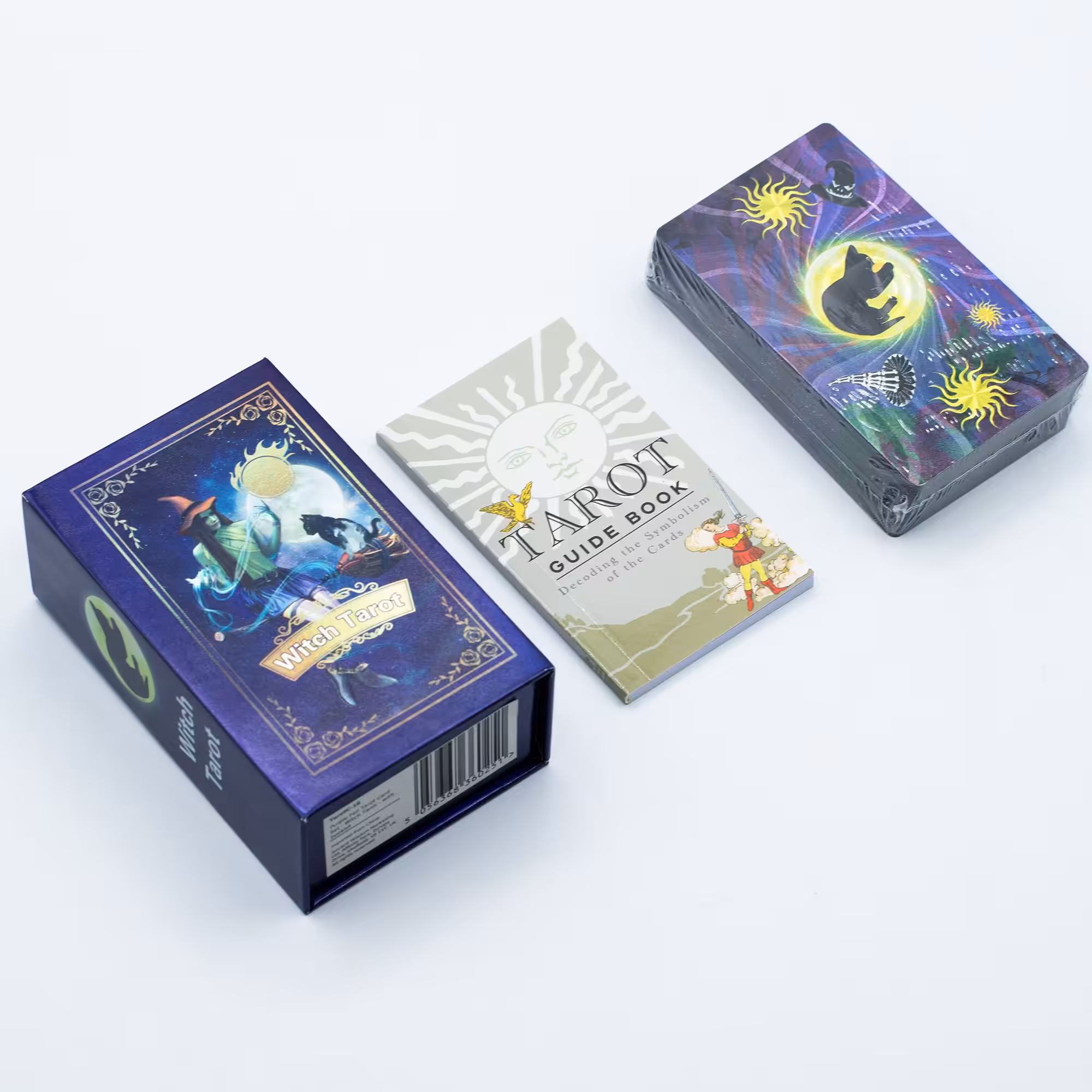 Purple Foil Tarot Card Set – Witch Tarot – with booklet | www.artisangoods.co.uk 4 Purple Foil Tarot Card Set - Witch Tarot - with booklet - Image 3