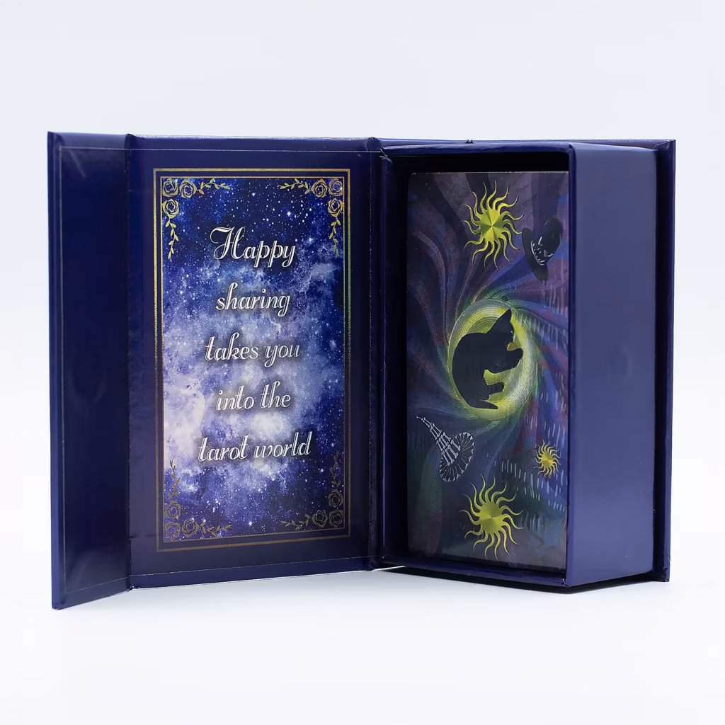 Purple Foil Tarot Card Set – Witch Tarot – with booklet | www.artisangoods.co.uk