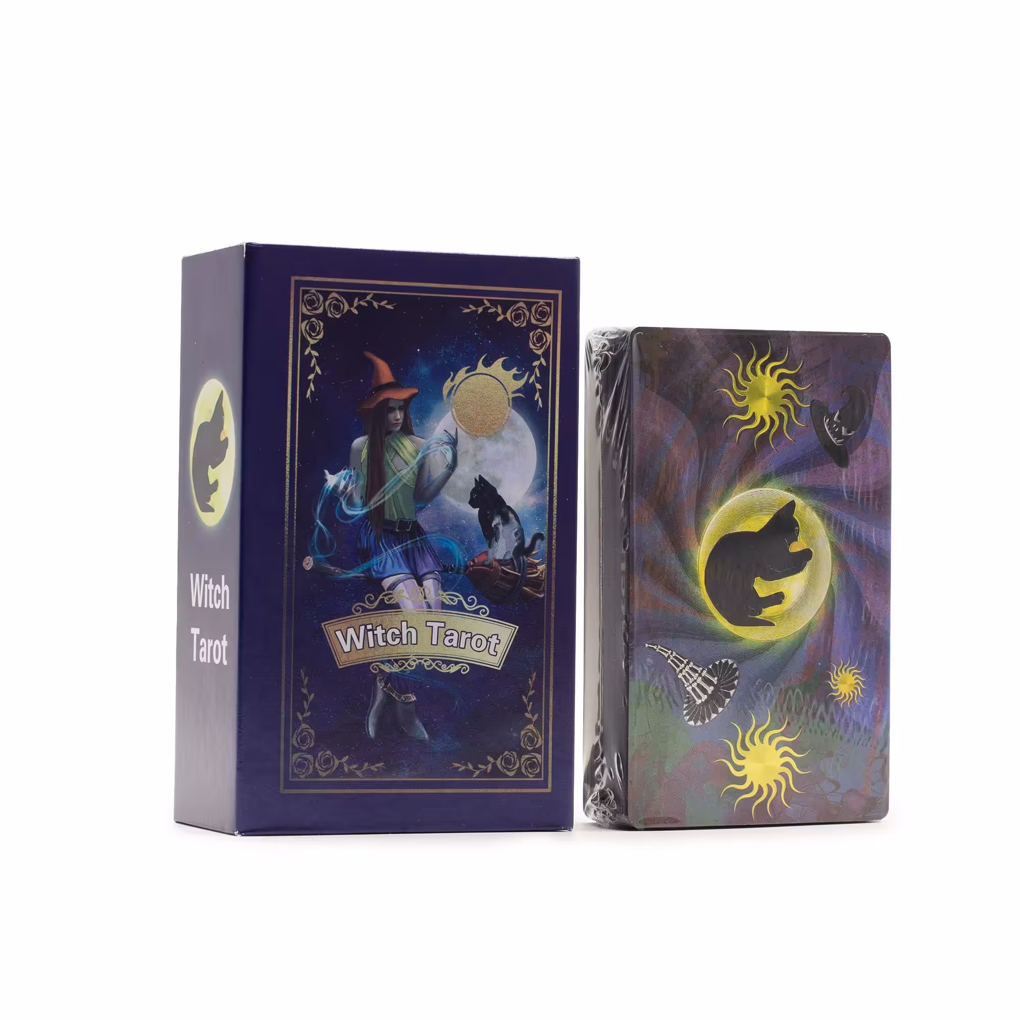 Purple Foil Tarot Card Set – Witch Tarot – with booklet | www.artisangoods.co.uk 5 Purple Foil Tarot Card Set - Witch Tarot - with booklet - Image 4