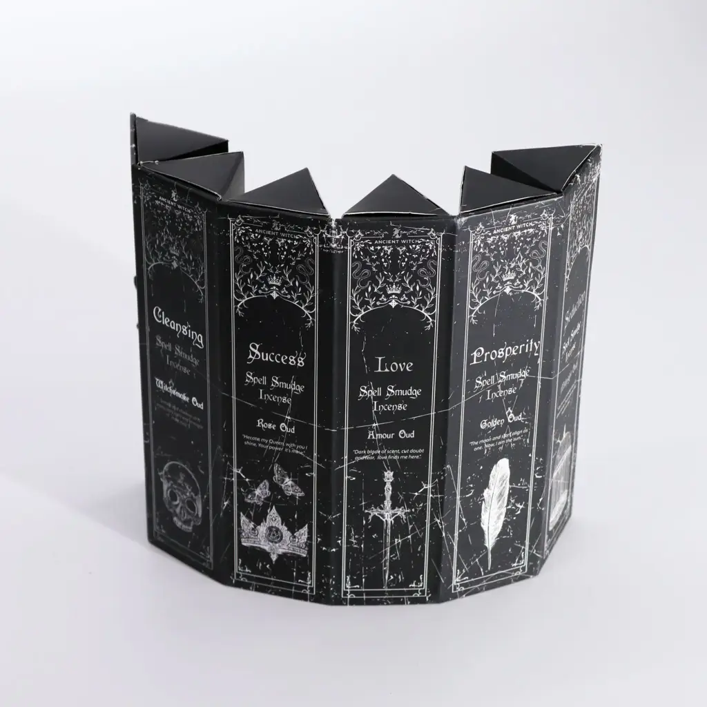 Pyramid Shape Display Incense - Set of 5 Ancient Witch Scents & Spells