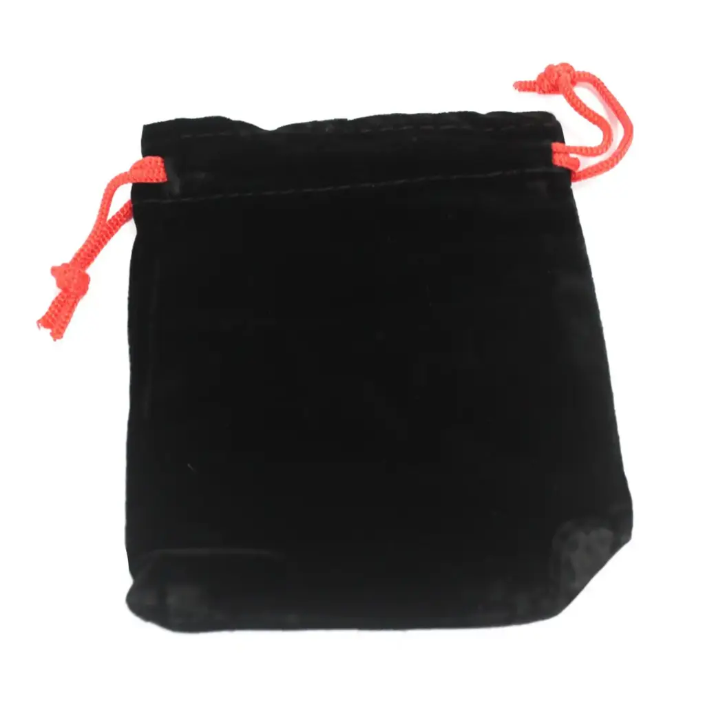 Quality Velvet Pouch – Black 10x12cm | www.artisangoods.co.uk