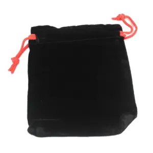 Quality Velvet Pouch – Black 10x12cm | www.artisangoods.co.uk