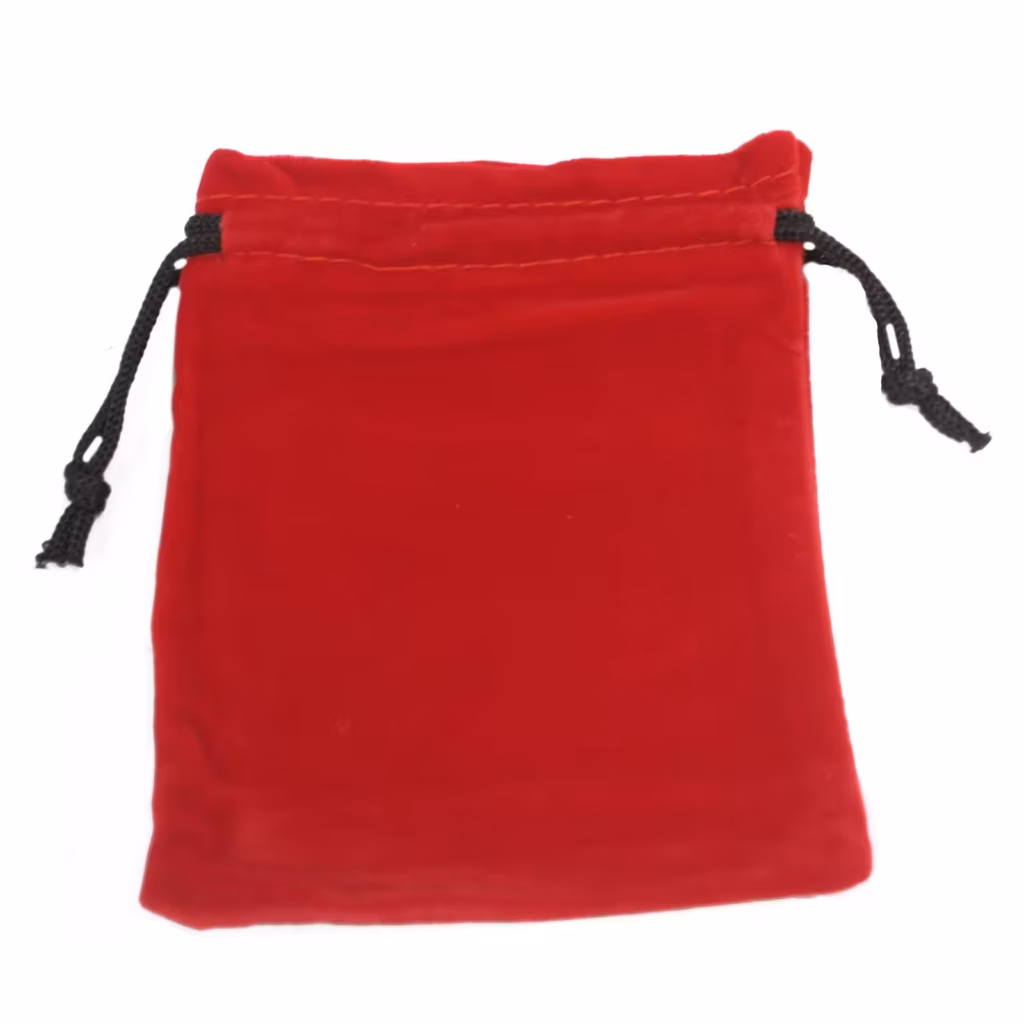 Quality Velvet Pouch – Red 10x12cm | www.artisangoods.co.uk