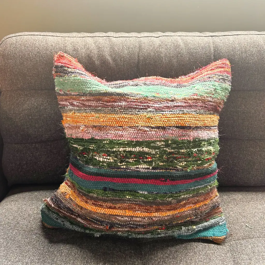 Rag Rug Cushion Covers – Charcoal Greys | www.artisangoods.co.uk