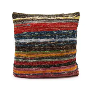 Rag Rug Cushion Covers – Natural Greens | www.artisangoods.co.uk 3