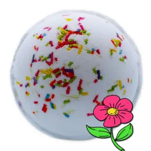 Rainbow Bath Bomb – Summer Peonies | www.artisangoods.co.uk 2