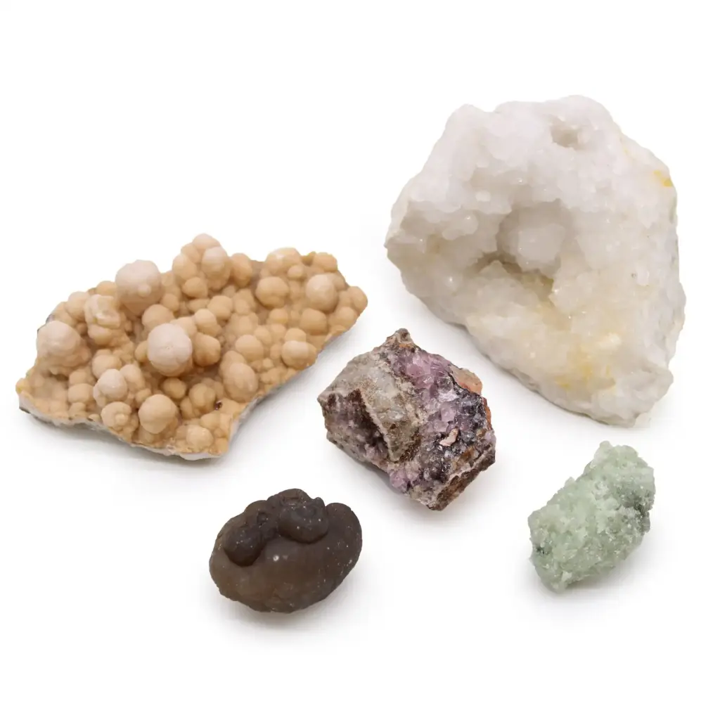 Rare Mineral Specimens – Pack of 5 – Mix 1 | www.artisangoods.co.uk
