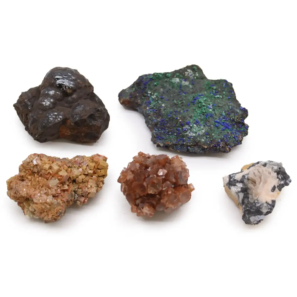 Rare Mineral Specimens – Pack of 5 – Mix 3 | www.artisangoods.co.uk