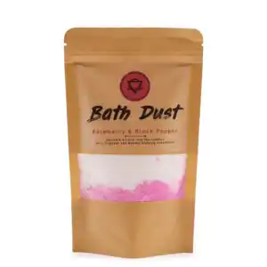 Raspberry & Black Pepper Bath Dust 190g | www.artisangoods.co.uk