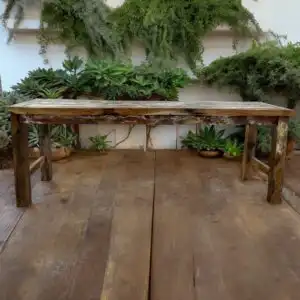 Recycled Teakwood Dinning Table 1.8 m | www.artisangoods.co.uk 1