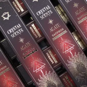 Red Agate Crystal Scents Smudge Incense – Saffron | www.artisangoods.co.uk 3
