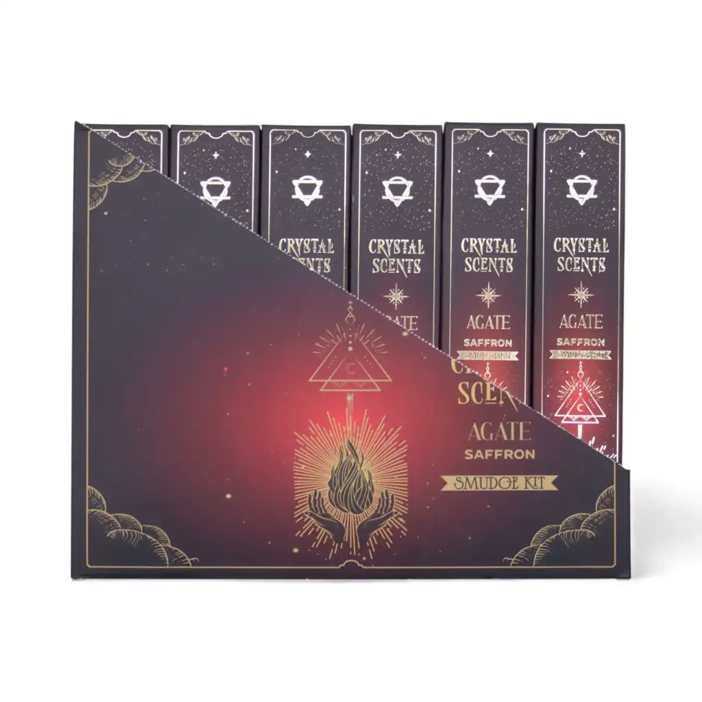 Red Agate Crystal Scents Smudge Incense – Saffron | www.artisangoods.co.uk 2