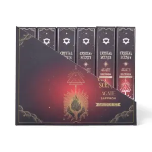 Red Agate Crystal Scents Smudge Incense – Saffron | www.artisangoods.co.uk 2