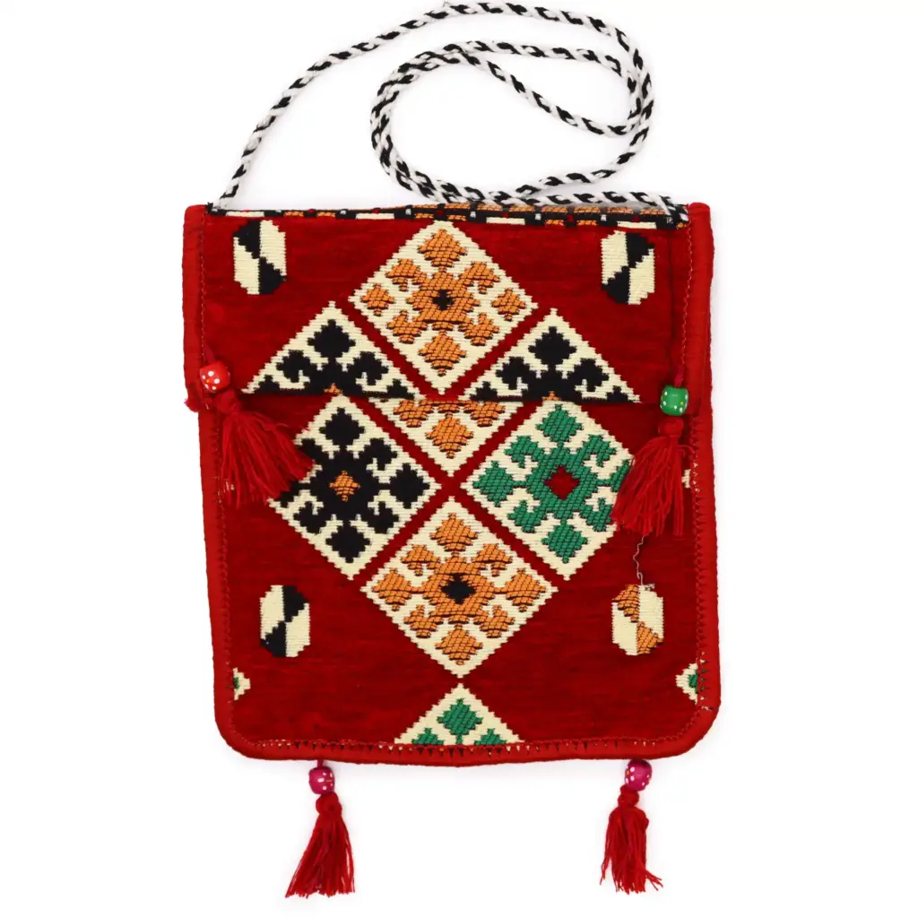 Red Kilim Messenger Festival Bag | www.artisangoods.co.uk