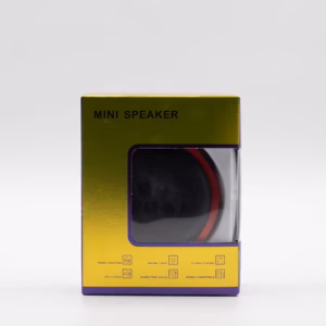 Red Mandala Lighting Effect Mini Speaker | www.artisangoods.co.uk 4
