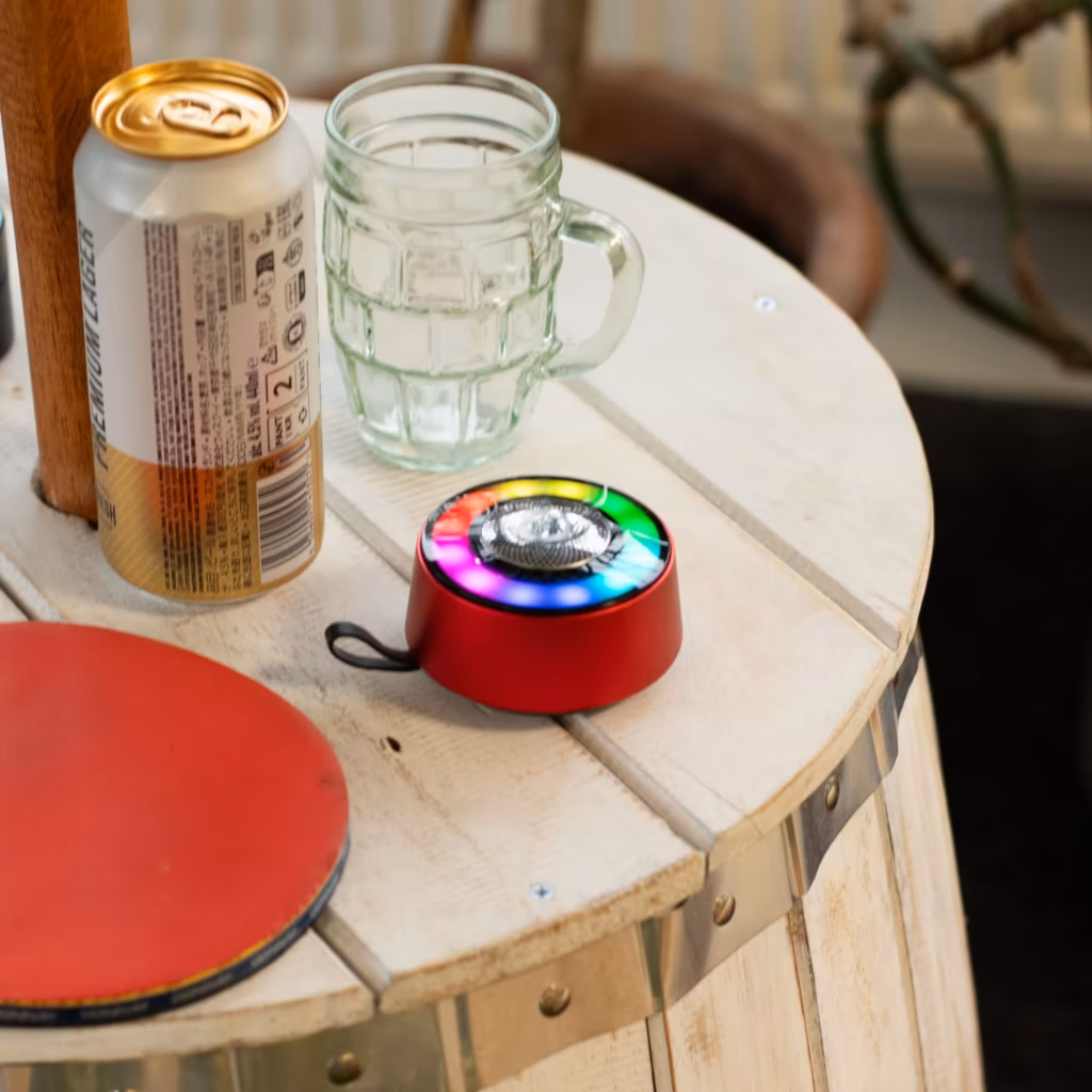 Red Mandala Lighting Effect Mini Speaker | www.artisangoods.co.uk 3 Red Mandala Lighting Effect Mini Speaker | www.artisangoods.co.uk 3