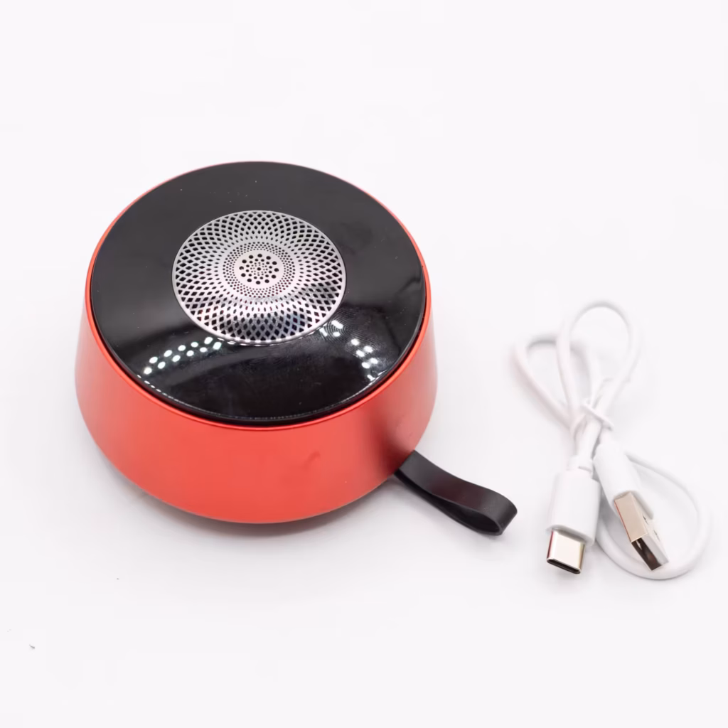 Red Mandala Lighting Effect Mini Speaker | www.artisangoods.co.uk