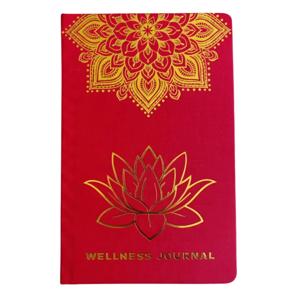 Red Wellness Journal – 120 pages – Golden Mandala and Lotus | www.artisangoods.co.uk 3 Red Wellness Journal – 120 pages – Golden Mandala and Lotus | www.artisangoods.co.uk 3