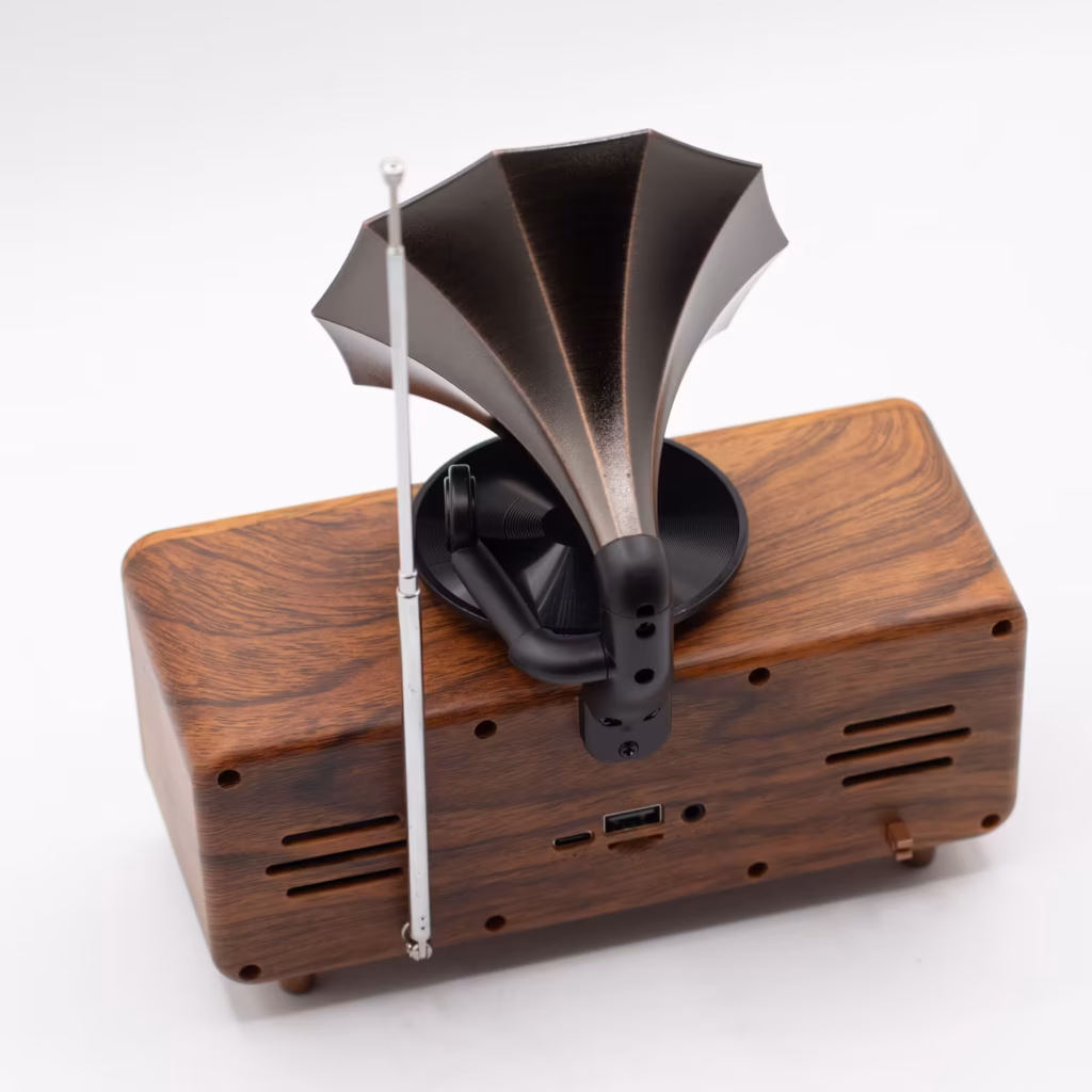 Retro Mini Double Gramophone Speaker – Bluetooth – 5.4 watt x 2 | www.artisangoods.co.uk 8 Retro Mini Double Gramophone Speaker – Bluetooth – 5.4 watt x 2 | www.artisangoods.co.uk 8