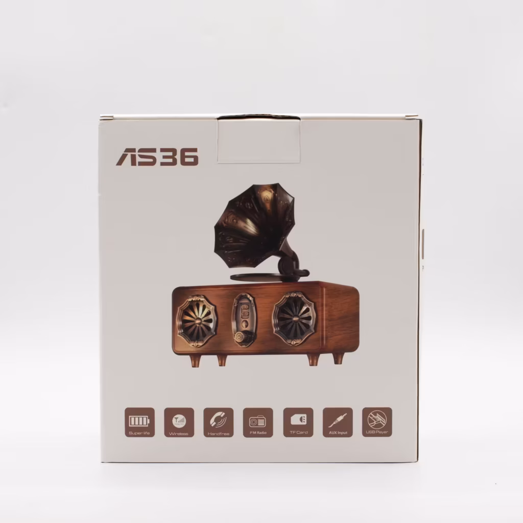 Retro Mini Double Gramophone Speaker – Bluetooth – 5.4 watt x 2 | www.artisangoods.co.uk 3 Retro Mini Double Gramophone Speaker – Bluetooth – 5.4 watt x 2 | www.artisangoods.co.uk 3