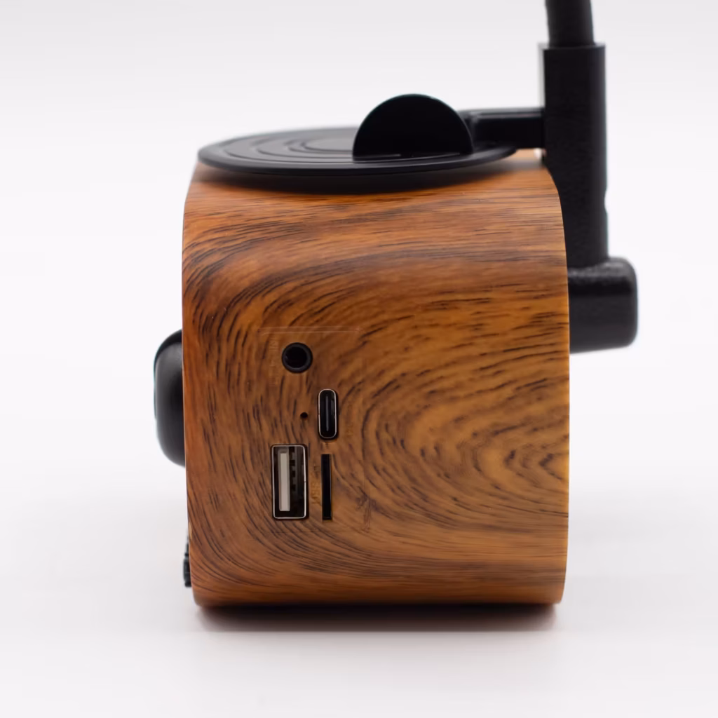 Retro Mini Gramophone Speaker – Bluetooth & FM Radio – 5 watt x 1 | www.artisangoods.co.uk