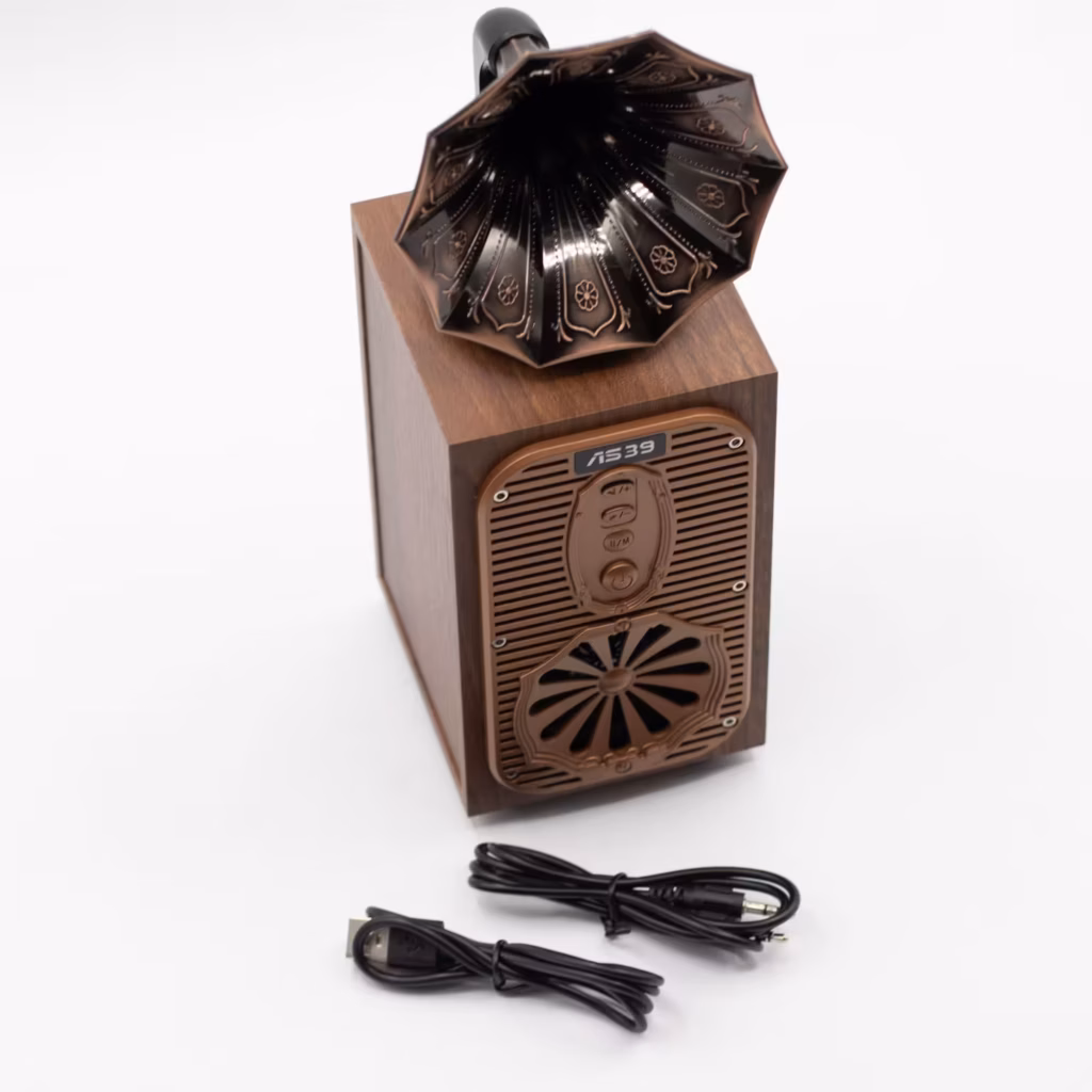 Retro Tall Gramophone Speaker (Extra Loud) – Bluetooth – 8 watt | www.artisangoods.co.uk 7