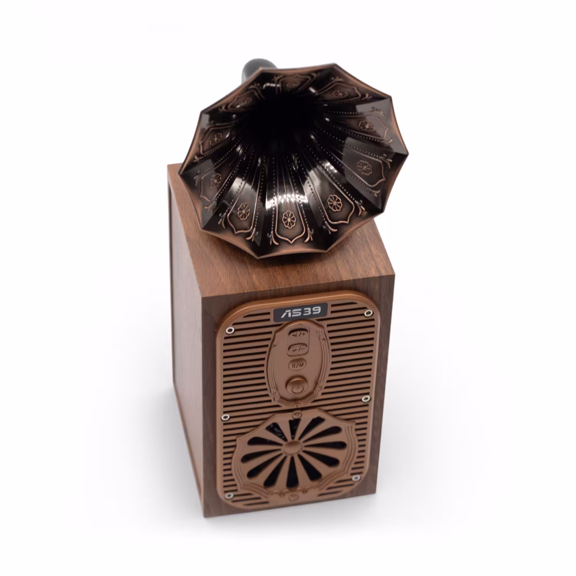 Retro Tall Gramophone Speaker (Extra Loud) – Bluetooth – 8 watt | www.artisangoods.co.uk 5 Retro Tall Gramophone Speaker (Extra Loud) - Bluetooth - 8 watt - Image 4