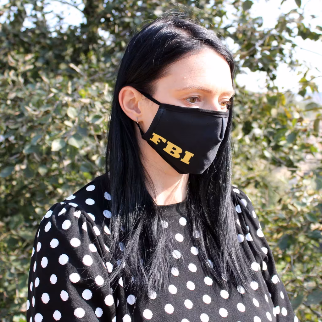 Reusable Fashion Face Covering – FBI (Adult) | www.artisangoods.co.uk 3 Reusable Fashion Face Covering – FBI (Adult) | www.artisangoods.co.uk 3