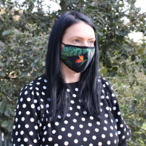Reusable Fashion Face Covering – Green Jungle (Adult) | www.artisangoods.co.uk 4