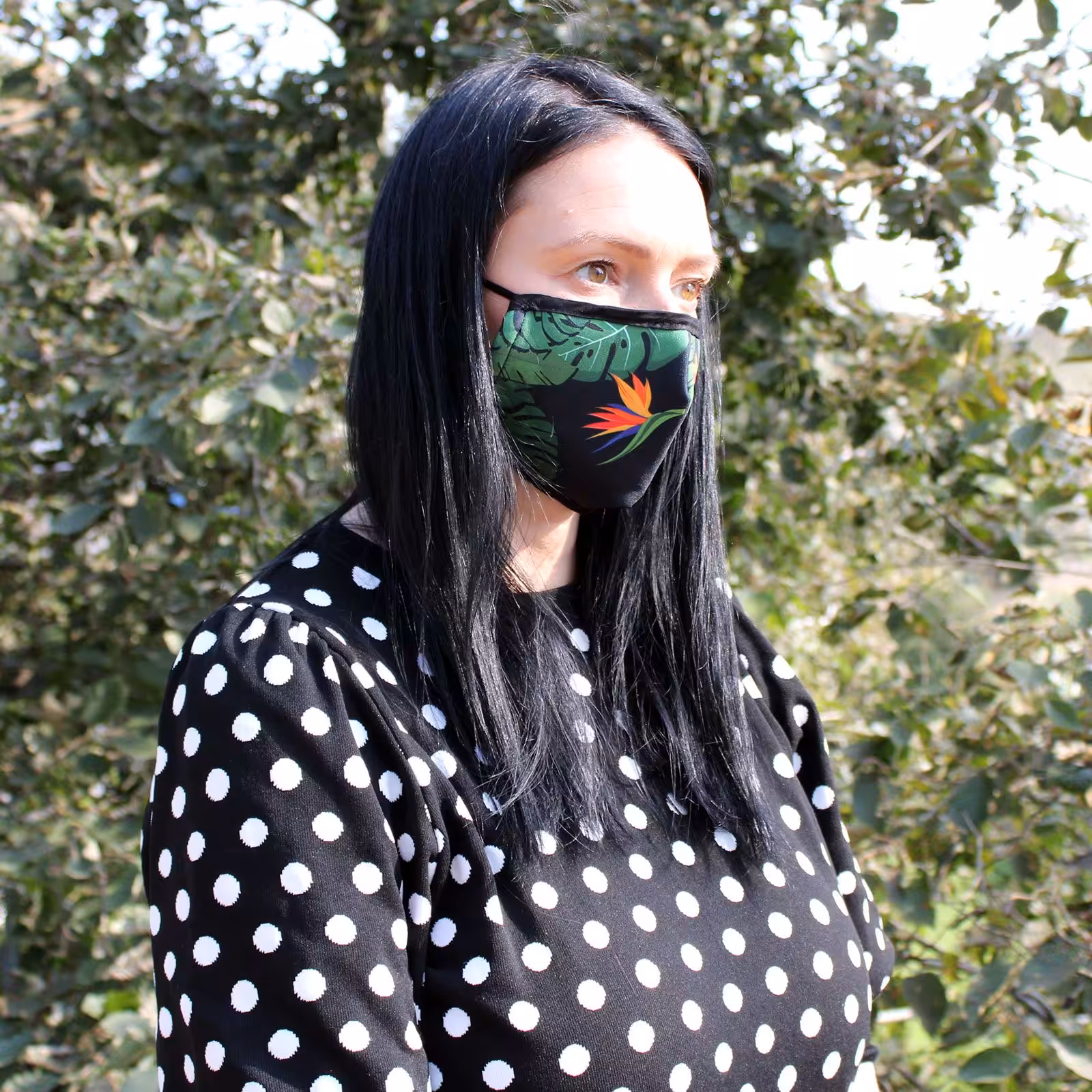 Reusable Fashion Face Covering – Green Jungle (Adult) | www.artisangoods.co.uk 2 Reusable Fashion Face Covering - Green Jungle (Adult)