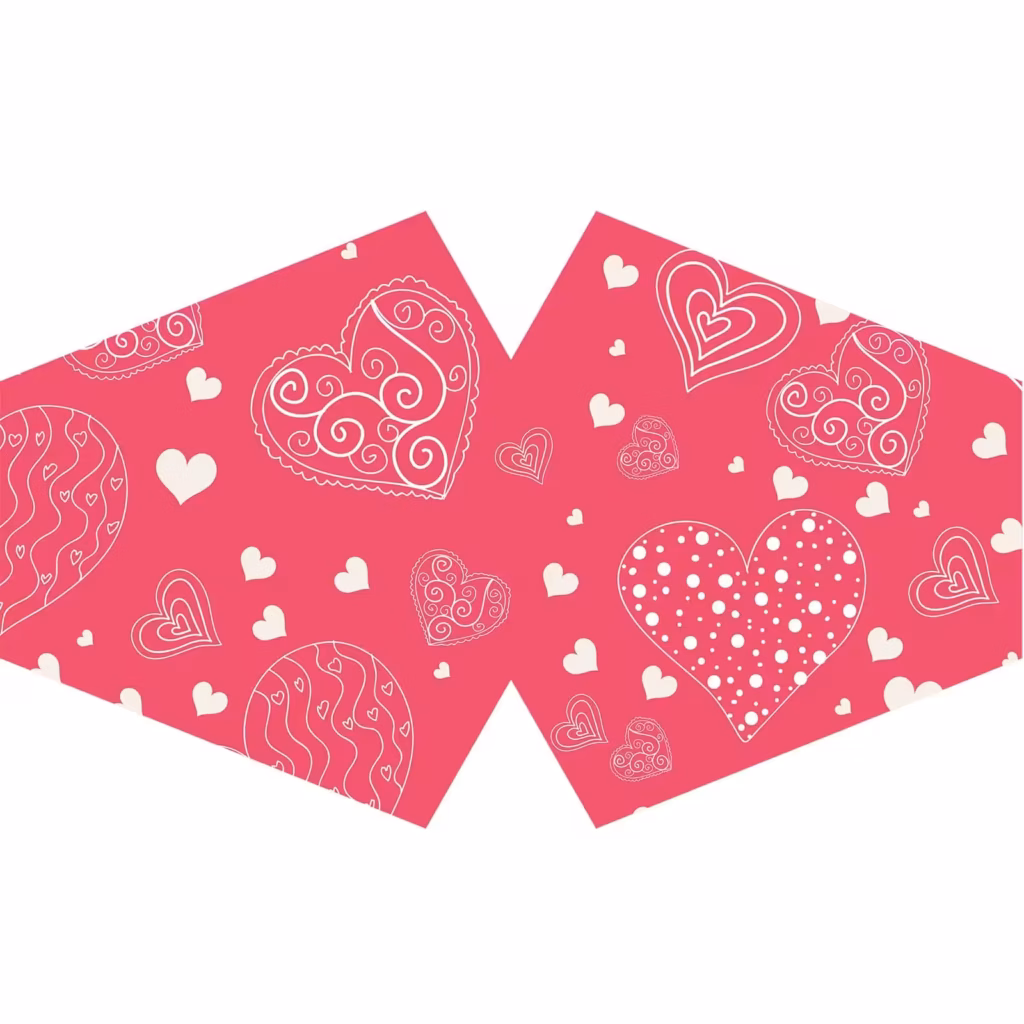 Reusable Fashion Face Covering – Pink Hearts (Adult) | www.artisangoods.co.uk 3 Reusable Fashion Face Covering – Pink Hearts (Adult) | www.artisangoods.co.uk 3