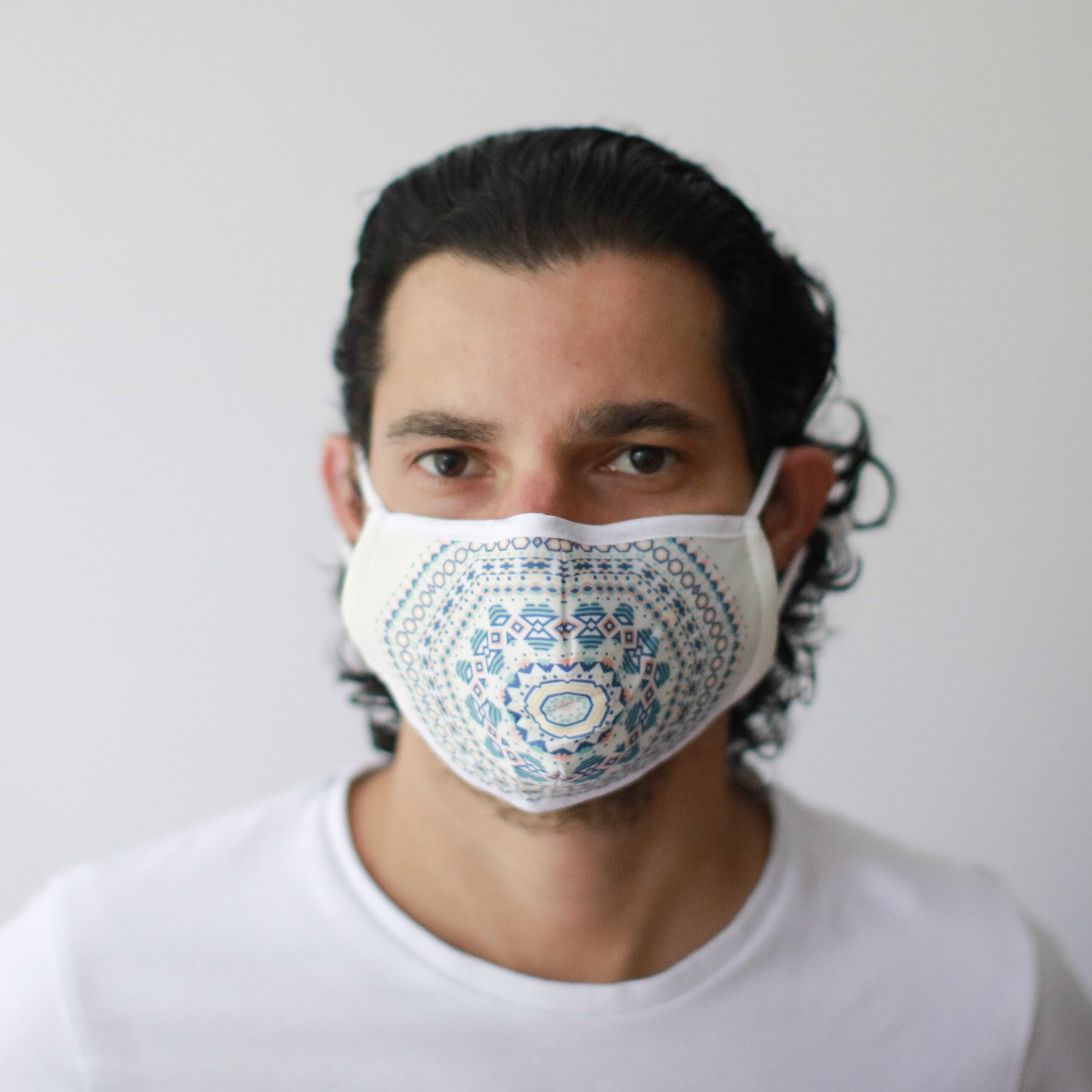 Reusable Fashion Face Mask – Aztec Tribal (Adult) | www.artisangoods.co.uk 3