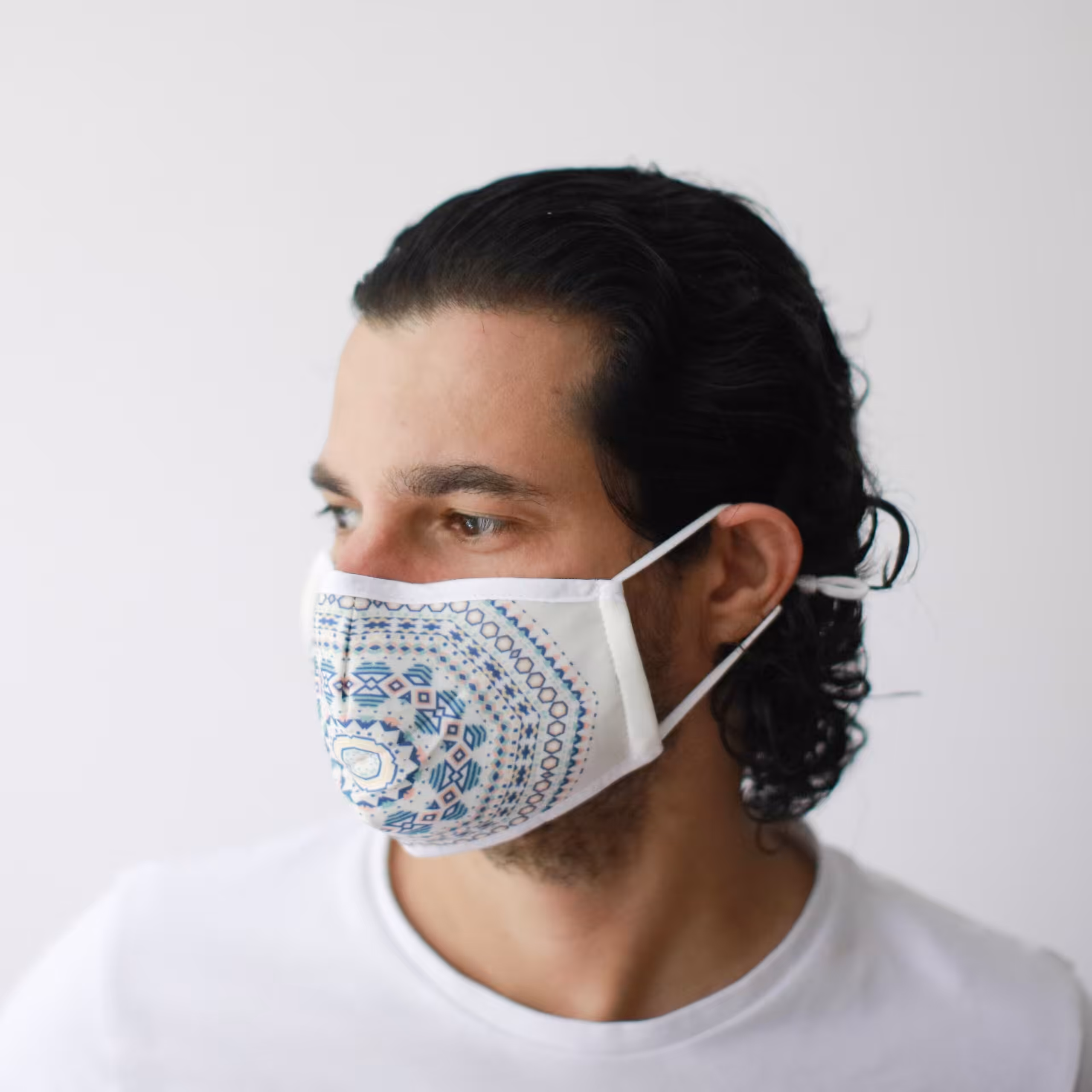 Reusable Fashion Face Mask – Aztec Tribal (Adult) | www.artisangoods.co.uk 3 Reusable Fashion Face Mask - Aztec Tribal (Adult) - Image 2