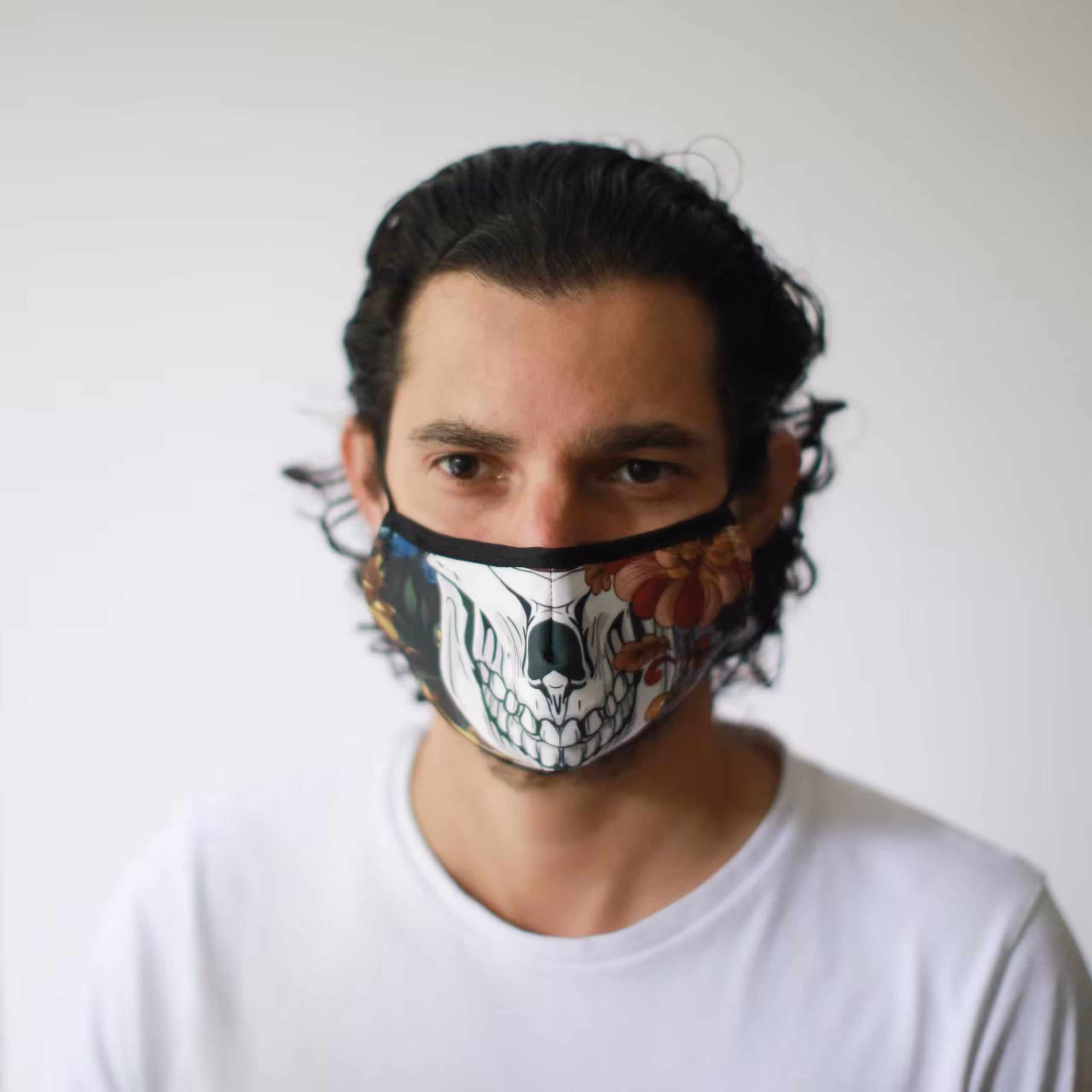 Reusable Fashion Face Mask – Colourful Calavera (Adult) | www.artisangoods.co.uk 6 Reusable Fashion Face Mask - Colourful Calavera (Adult) - Image 5
