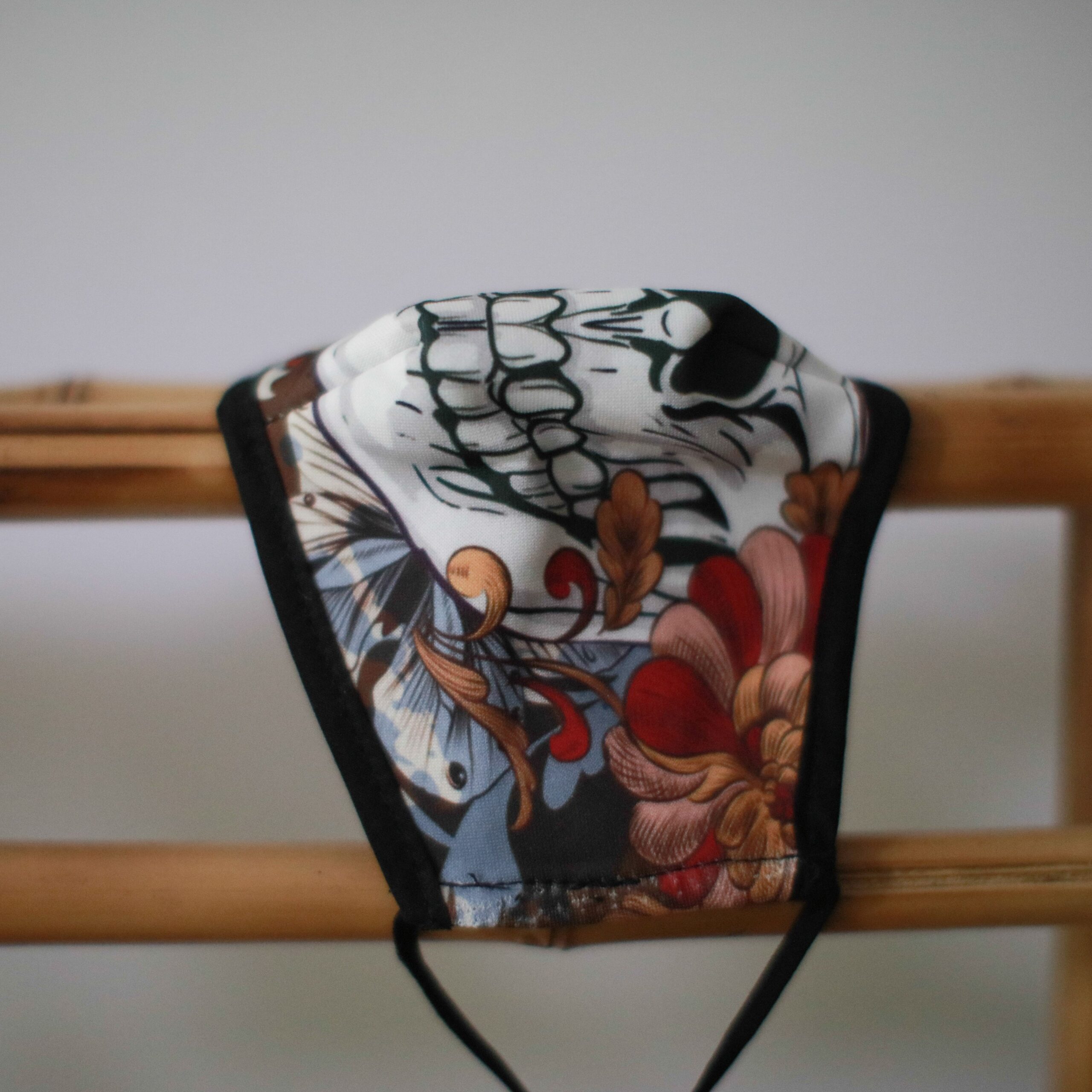 Reusable Fashion Face Mask – Colourful Calavera (Children) | www.artisangoods.co.uk 3