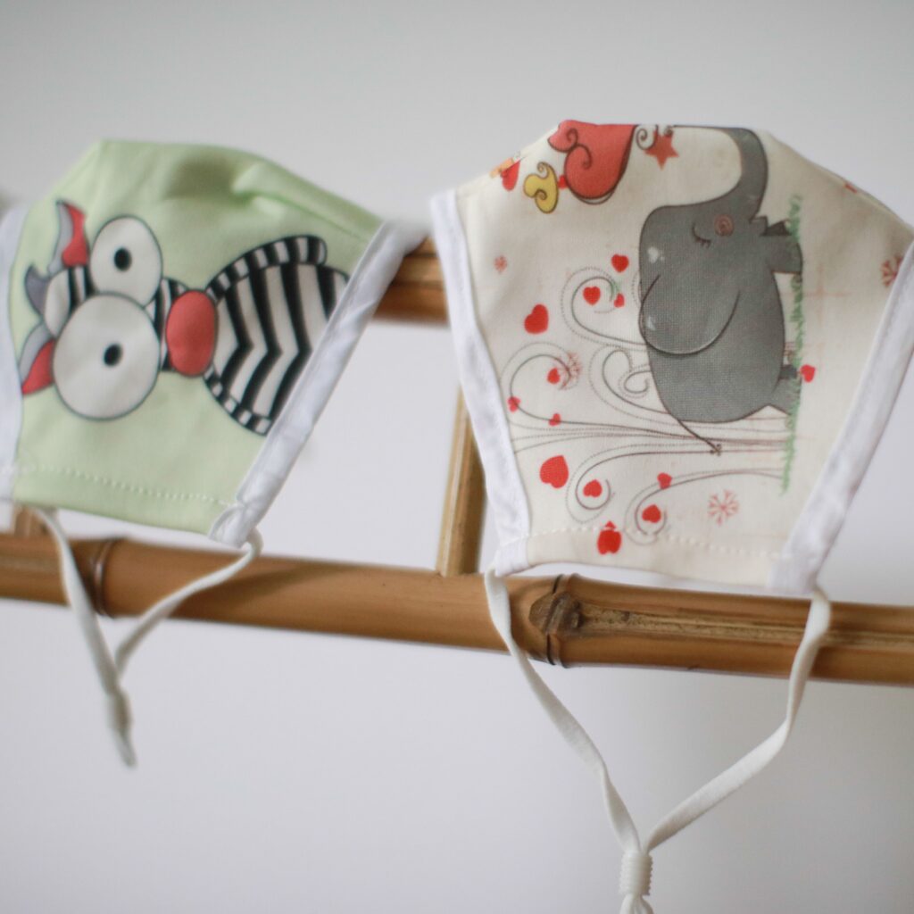 Reusable Fashion Face Mask – Crazy Zebra (Children) | www.artisangoods.co.uk 3