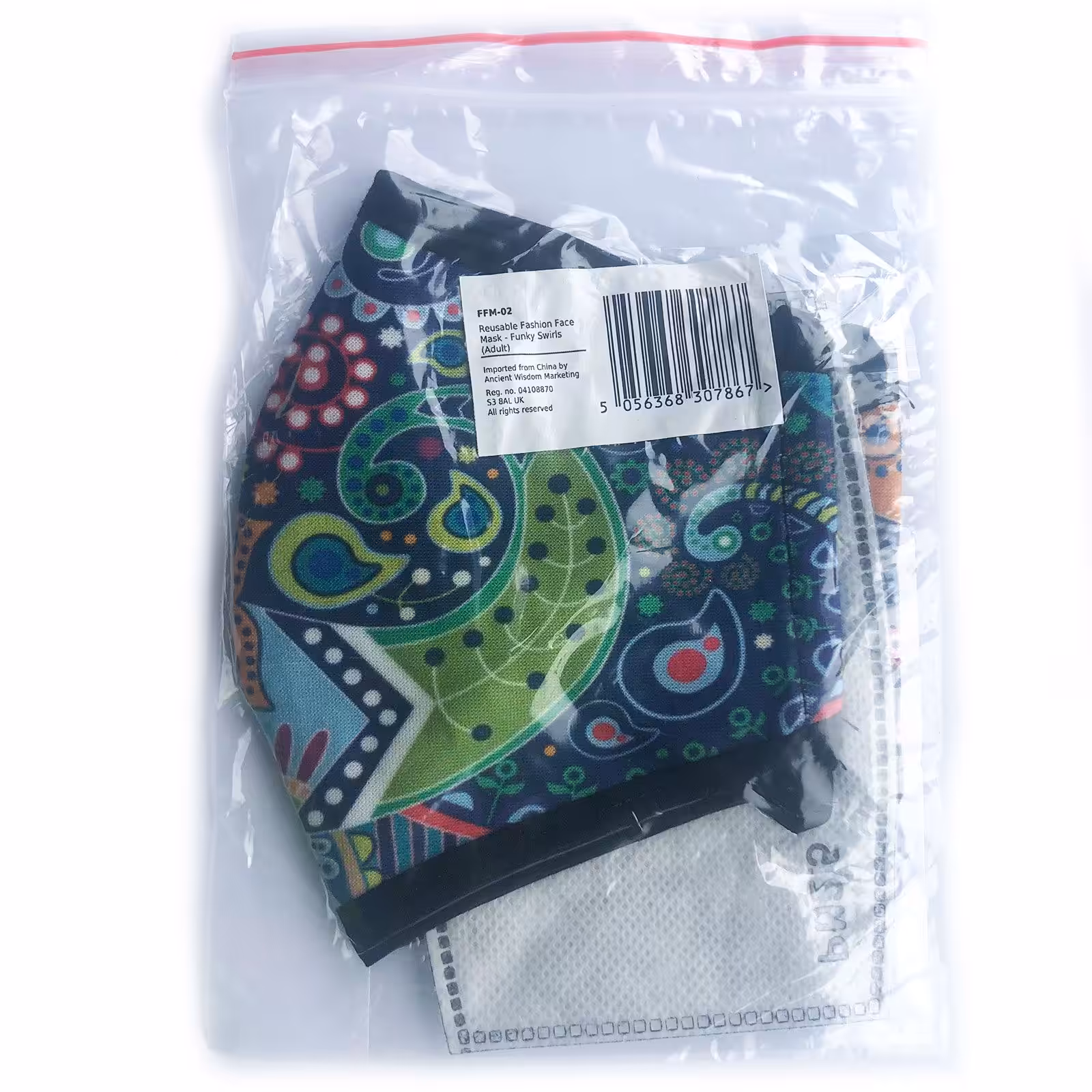 Reusable Fashion Face Mask – Flower of Life (Adult) | www.artisangoods.co.uk 10 Reusable Fashion Face Mask - Flower of Life (Adult) - Image 9