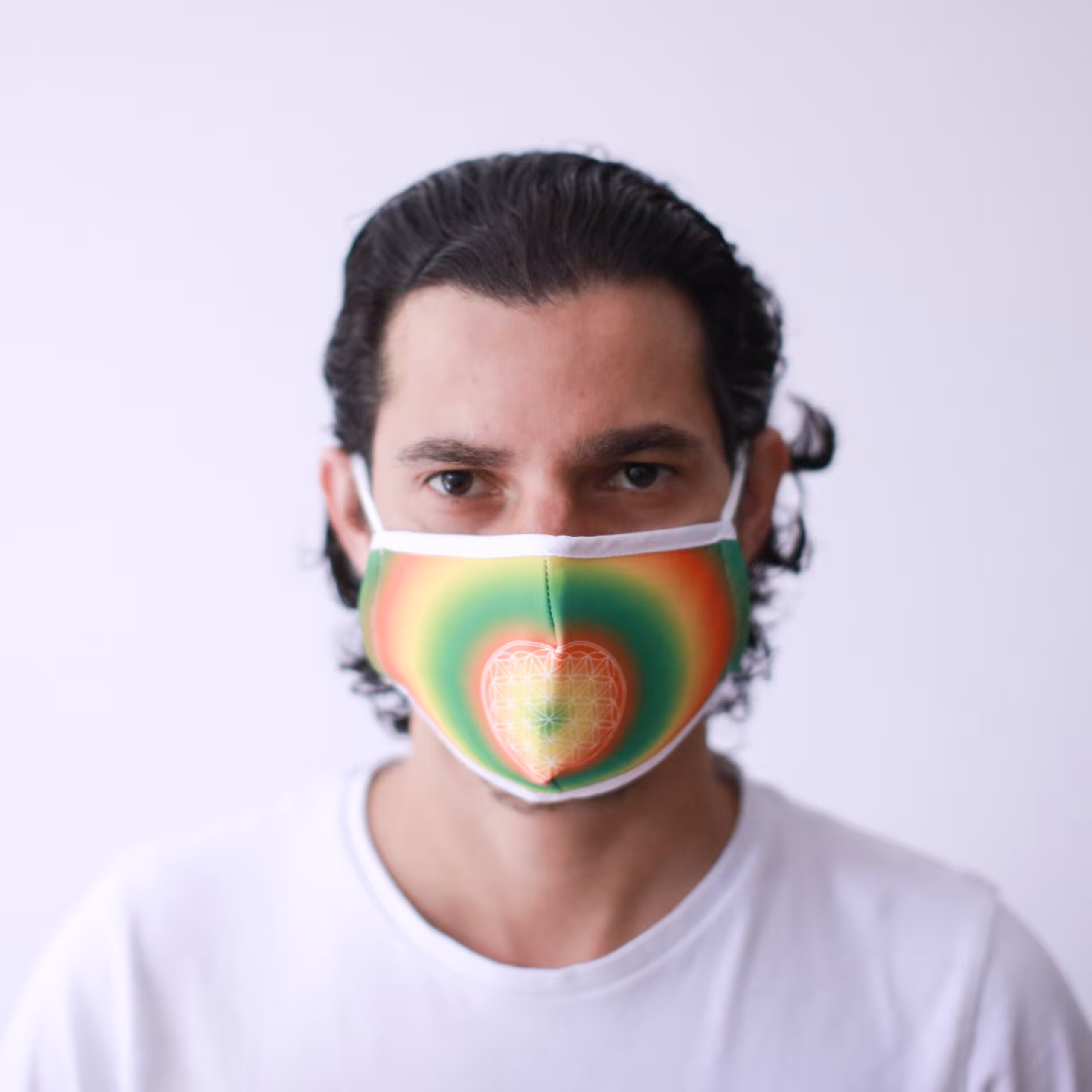Reusable Fashion Face Mask – Flower of Life (Adult) | www.artisangoods.co.uk 3 Reusable Fashion Face Mask - Flower of Life (Adult) - Image 2