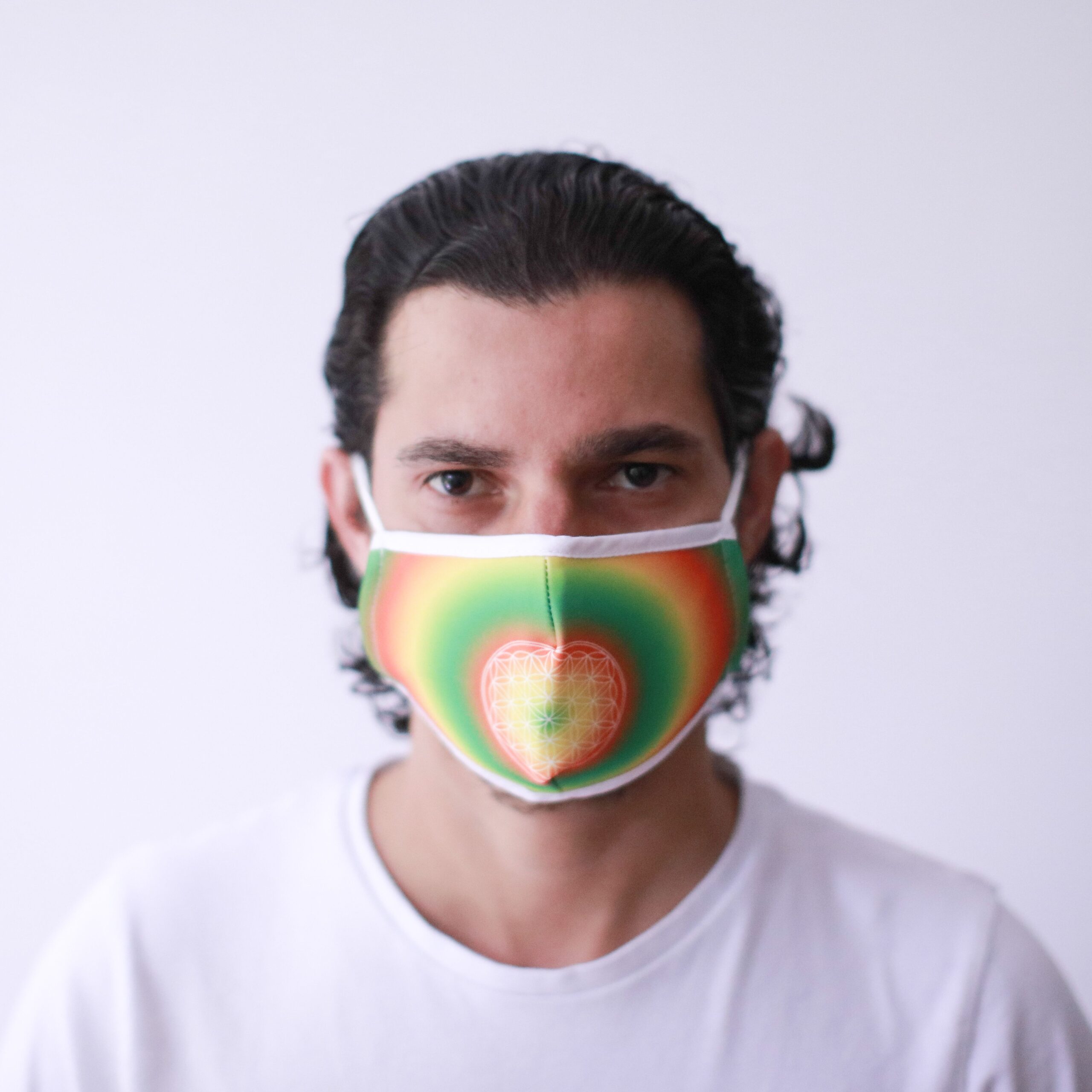 Reusable Fashion Face Mask – Flower of Life (Adult) | www.artisangoods.co.uk 2