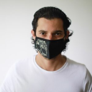 Reusable Fashion Face Mask – Flower Skull (Adult) | www.artisangoods.co.uk 7