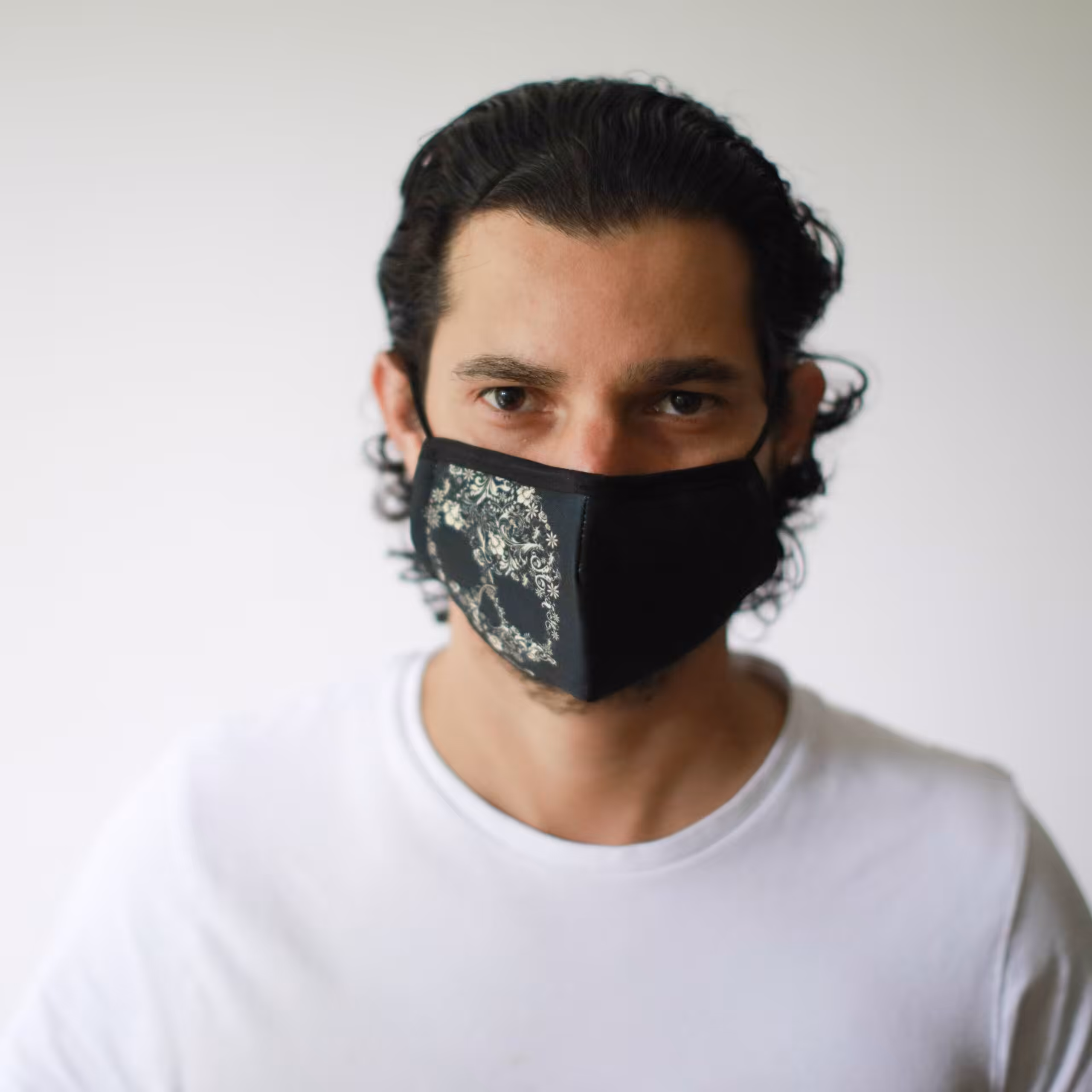 Reusable Fashion Face Mask – Flower Skull (Adult) | www.artisangoods.co.uk 8 Reusable Fashion Face Mask - Flower Skull (Adult) - Image 7