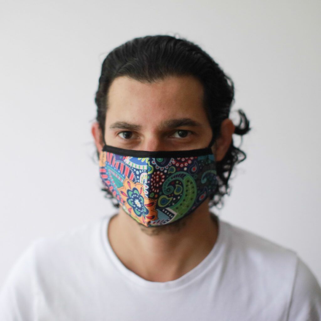 Reusable Fashion Face Mask – Funky Swirls (Adult) | www.artisangoods.co.uk 2 Reusable Fashion Face Mask – Funky Swirls (Adult) | www.artisangoods.co.uk 2
