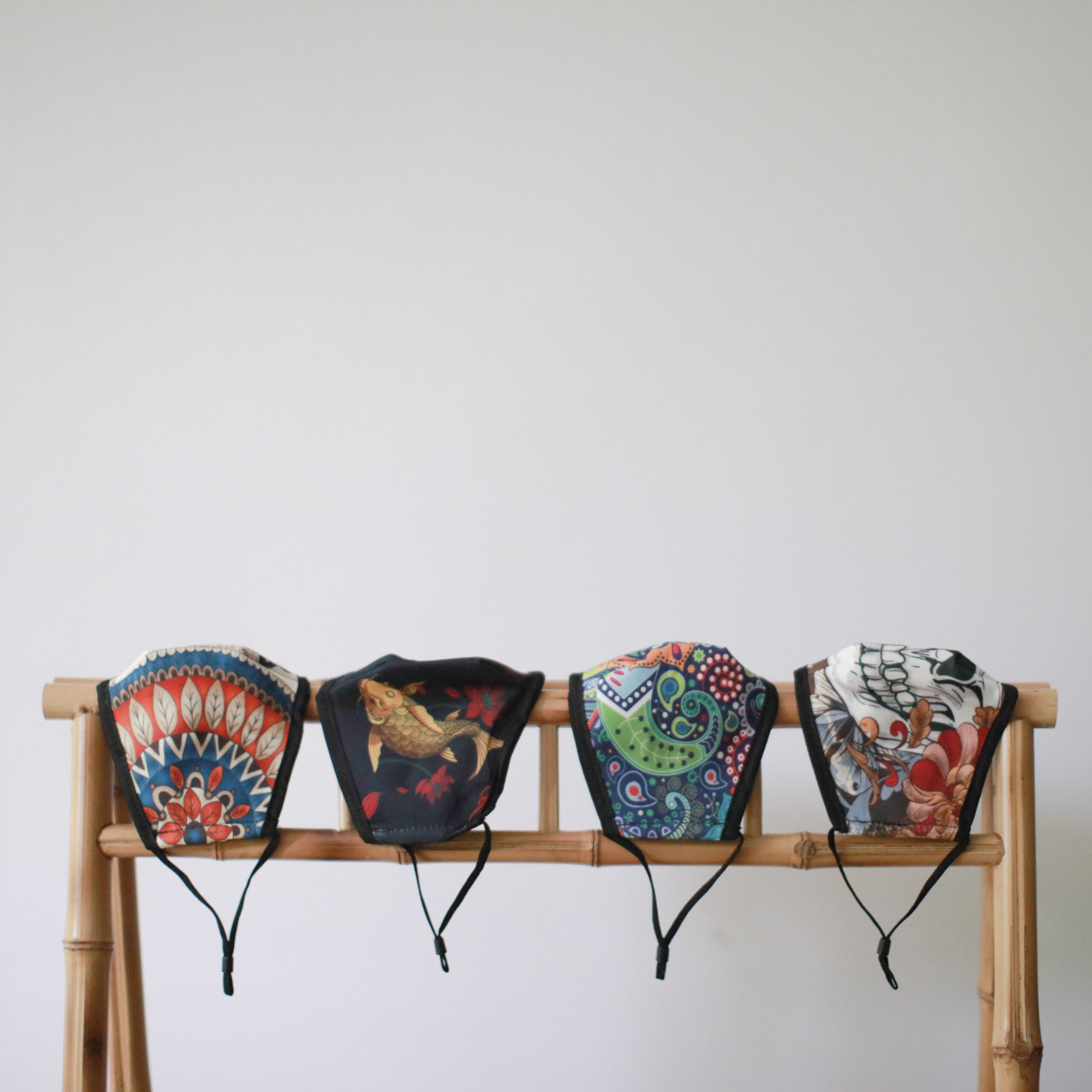 Reusable Fashion Face Mask – Golden Fish (Adult) | www.artisangoods.co.uk 3