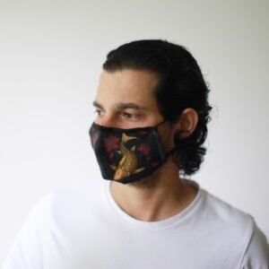 Reusable Fashion Face Mask – Golden Fish (Adult) | www.artisangoods.co.uk 2