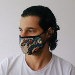 Reusable Fashion Face Mask – Golden Leaves (Adult) | www.artisangoods.co.uk 10