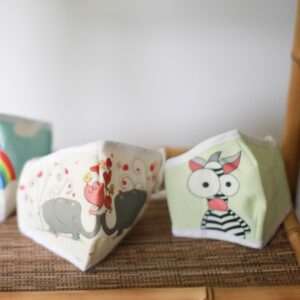 Reusable Fashion Face Mask – Love Elephants (Adult) | www.artisangoods.co.uk 5
