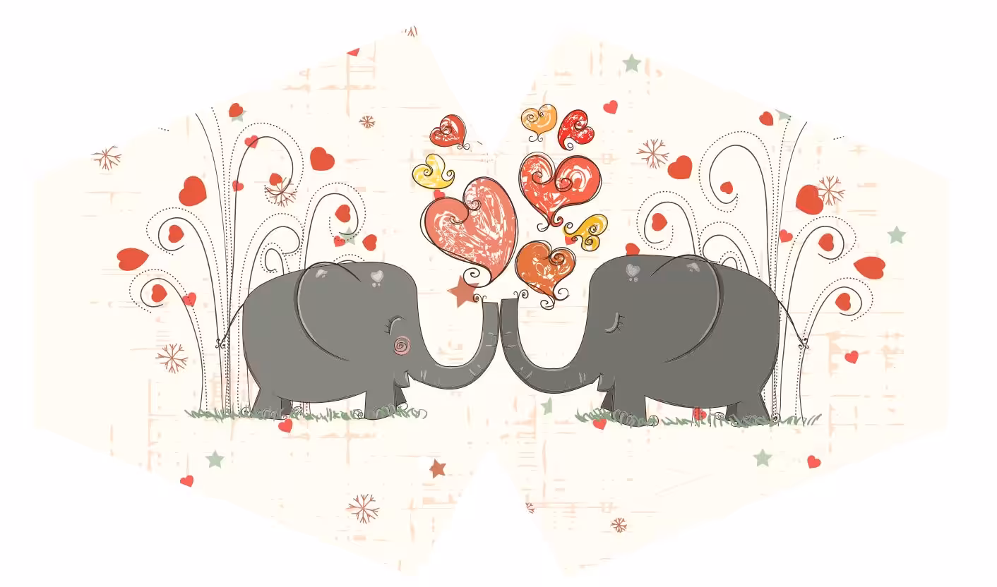 Reusable Fashion Face Mask – Love Elephants (Adult) | www.artisangoods.co.uk 2 Reusable Fashion Face Mask - Love Elephants (Adult)