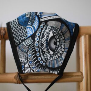 Reusable Fashion Face Mask – Mystical Owl (Adult) | www.artisangoods.co.uk 4