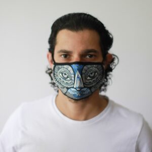 Reusable Fashion Face Mask – Mystical Owl (Adult) | www.artisangoods.co.uk 2
